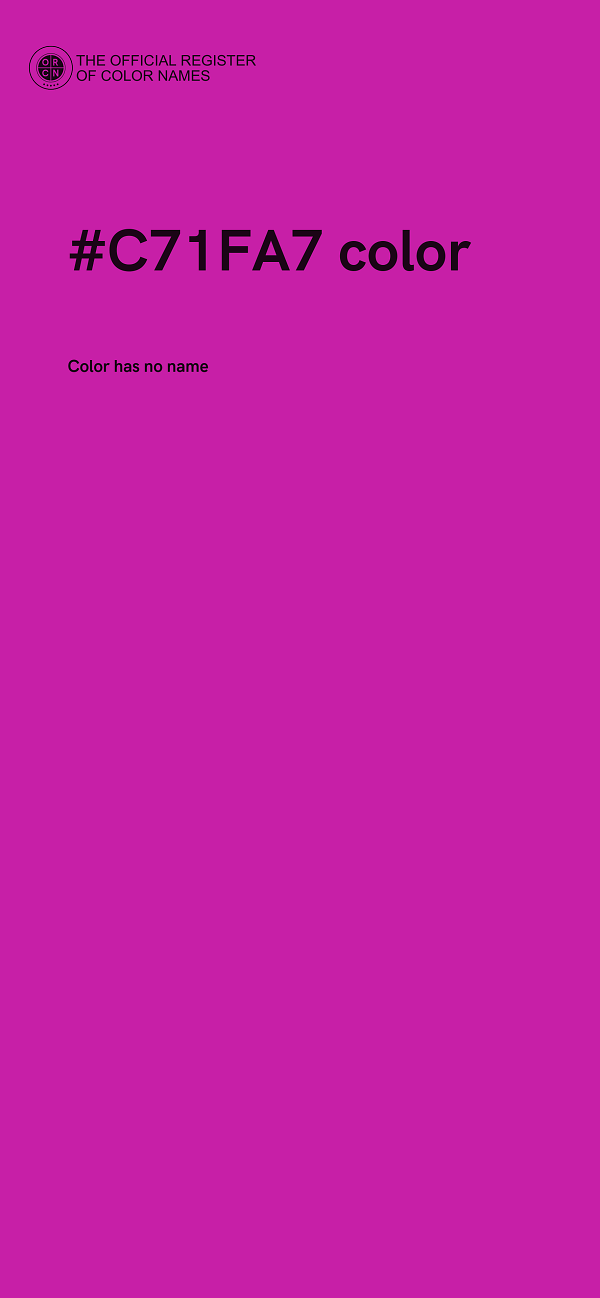 #C71FA7 color image