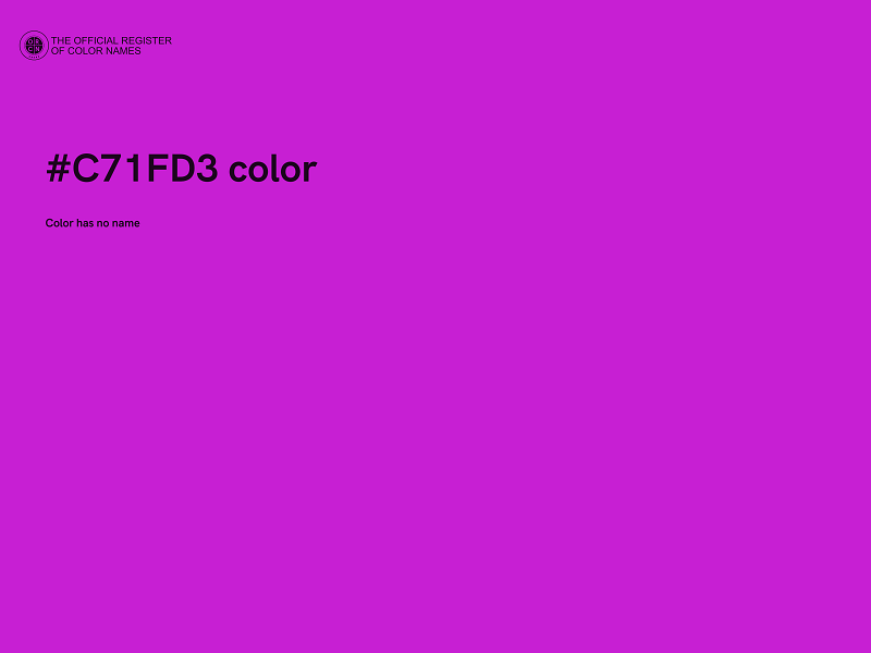 #C71FD3 color image