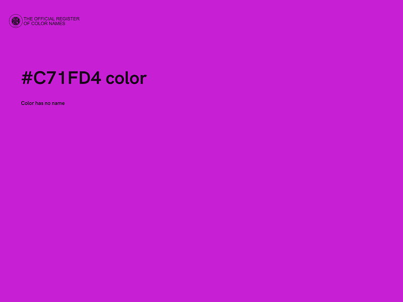 #C71FD4 color image