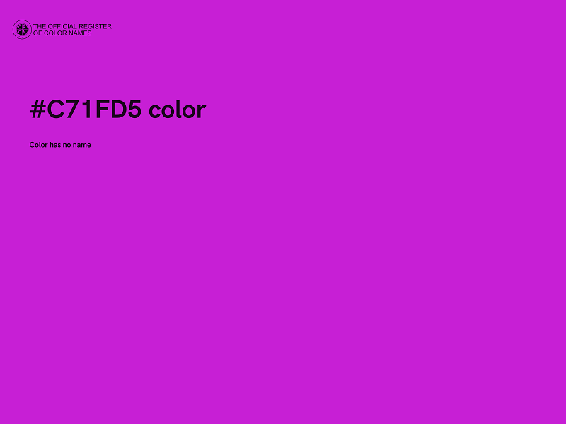 #C71FD5 color image