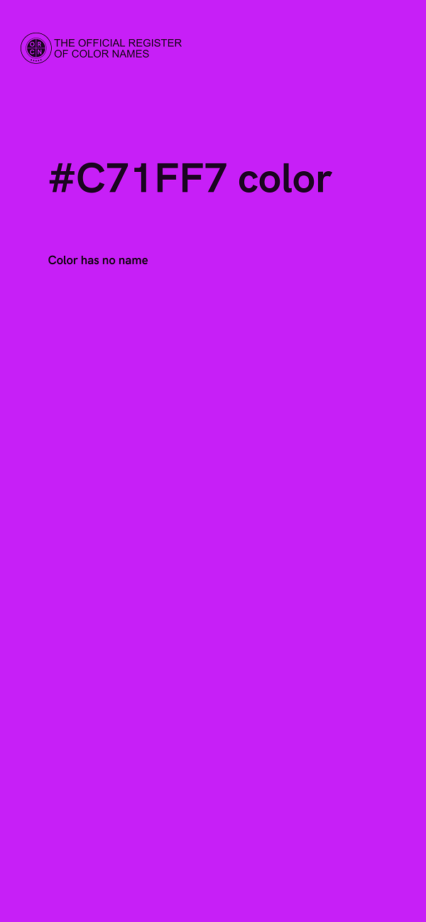#C71FF7 color image