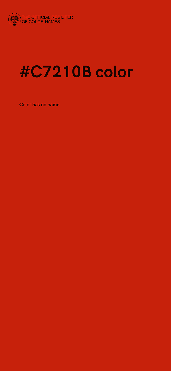 #C7210B color image