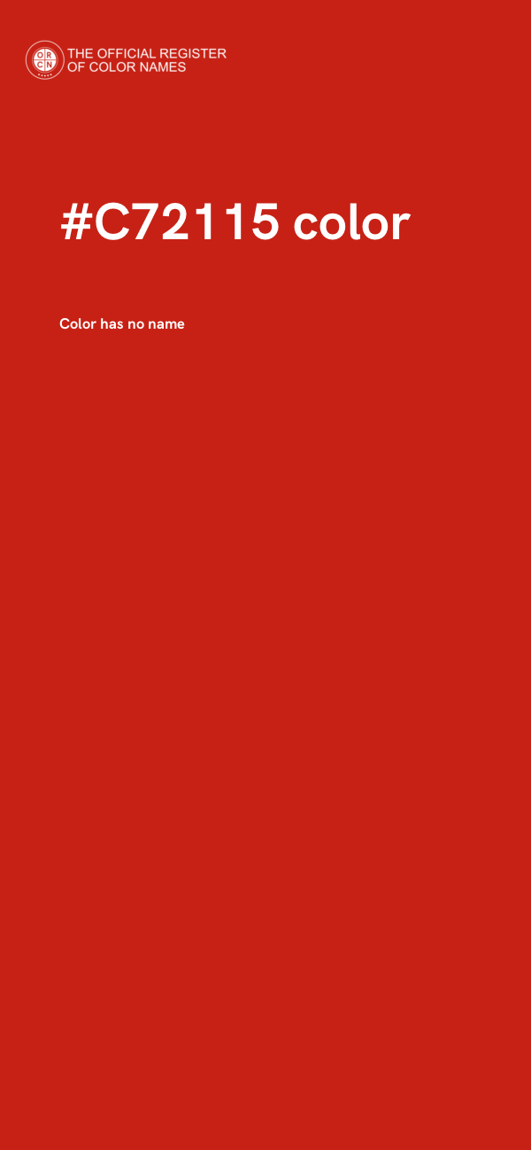 #C72115 color image
