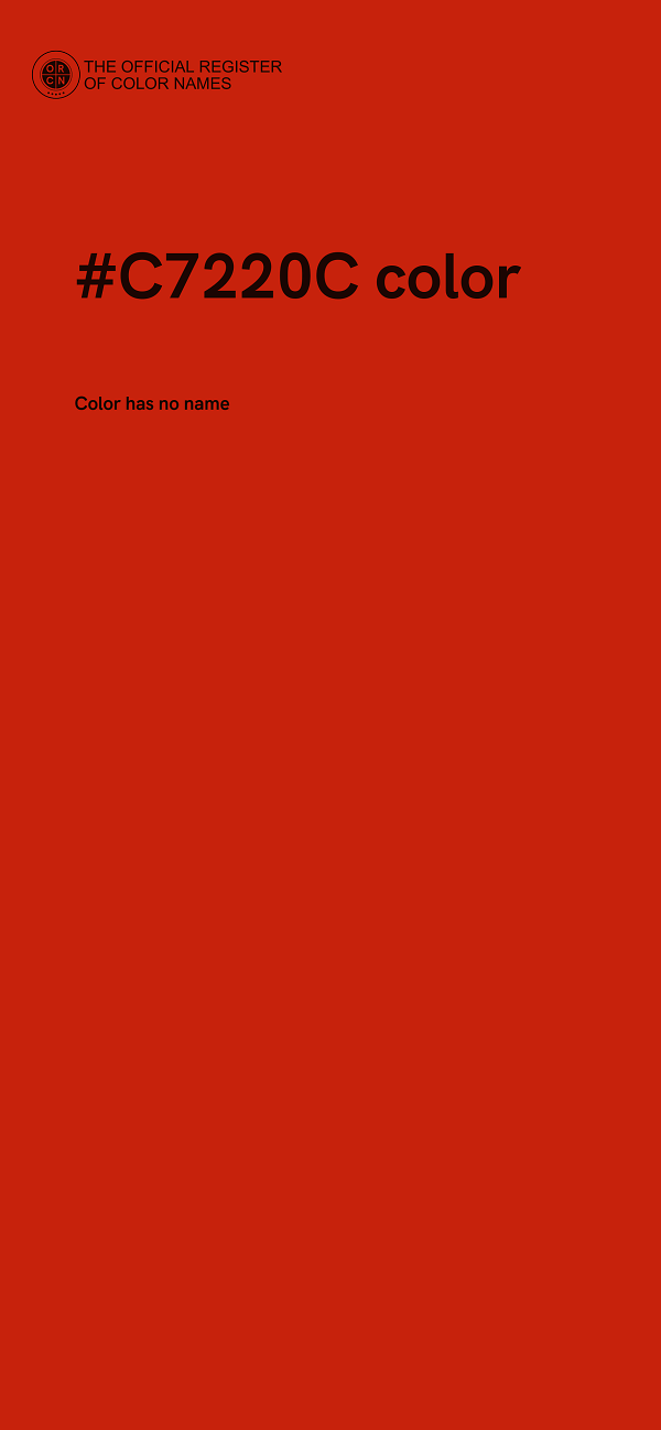 #C7220C color image