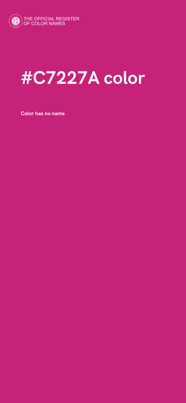 #C7227A color image
