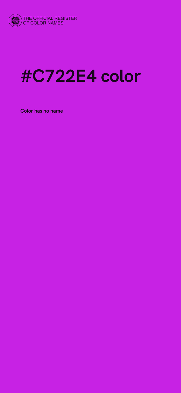 #C722E4 color image