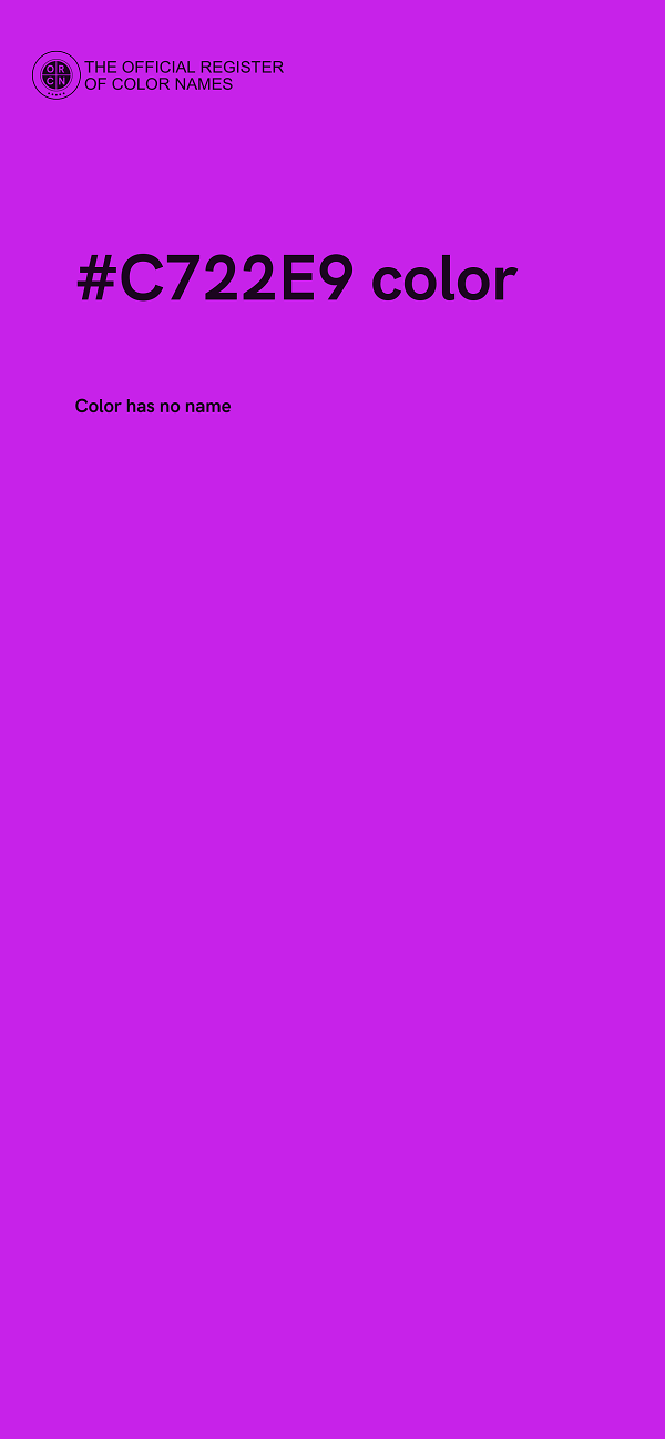 #C722E9 color image