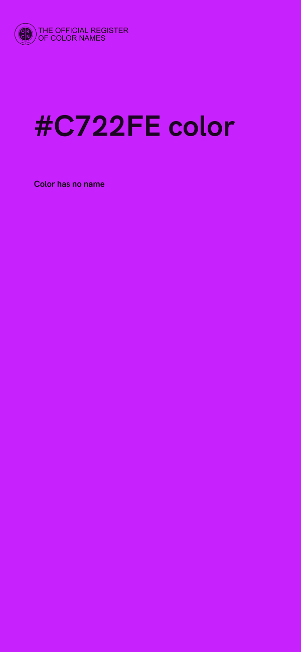 #C722FE color image
