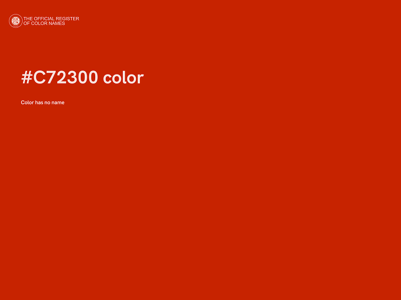 #C72300 color image