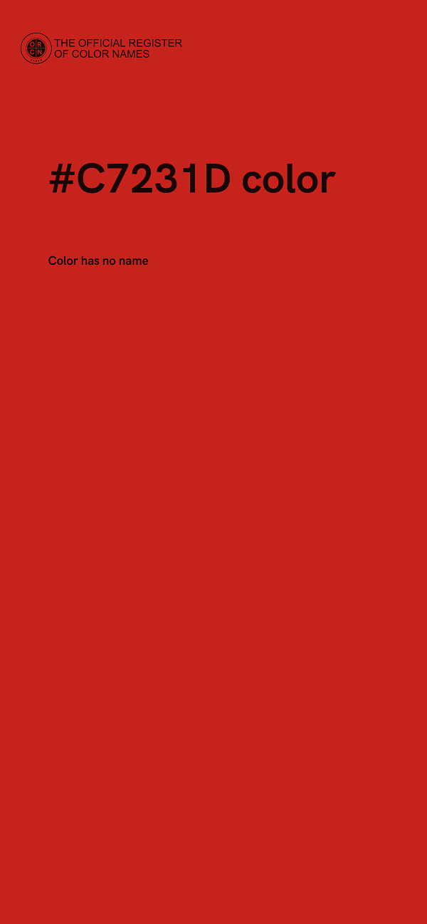 #C7231D color image