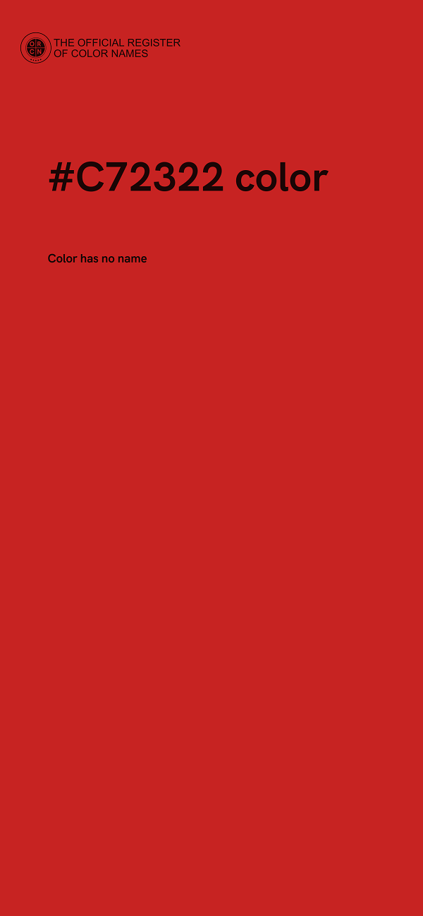#C72322 color image