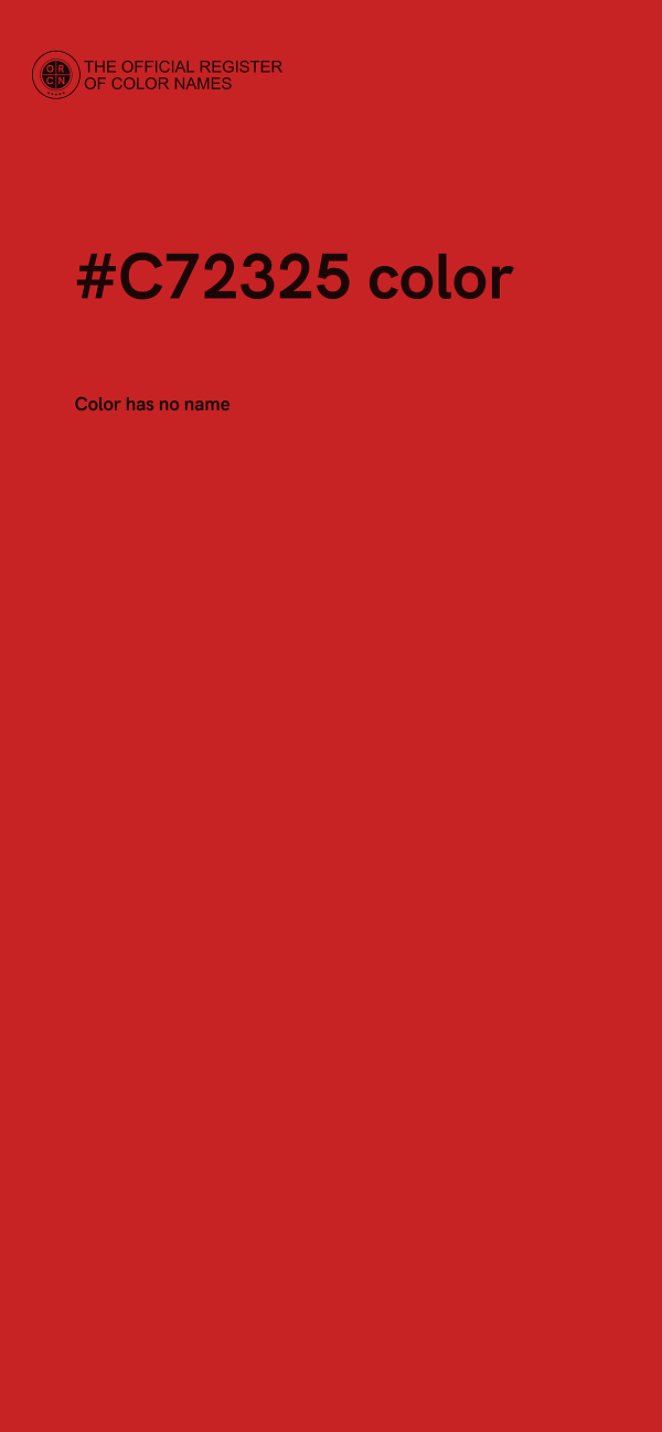 #C72325 color image