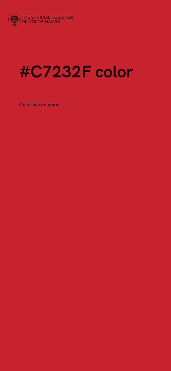 #C7232F color image