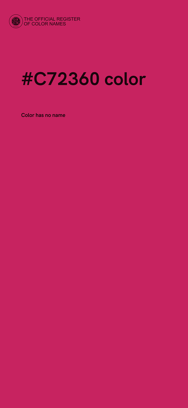 #C72360 color image
