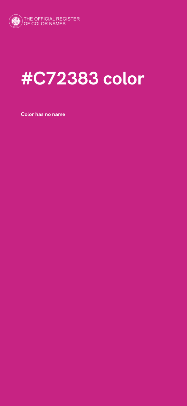 #C72383 color image