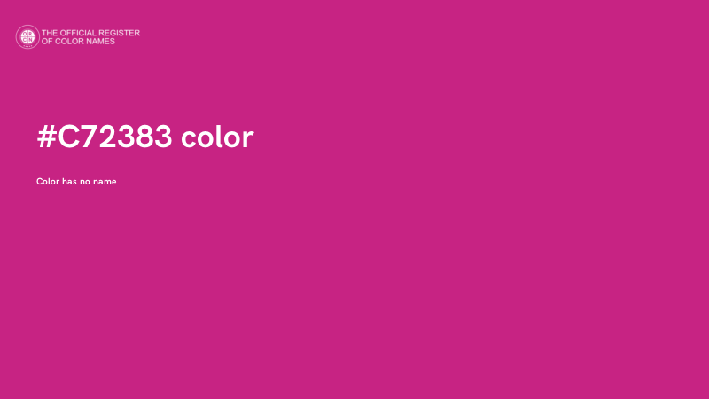 #C72383 color image
