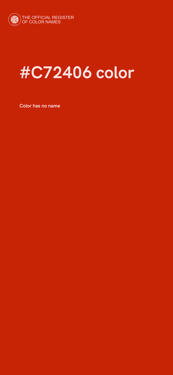 #C72406 color image