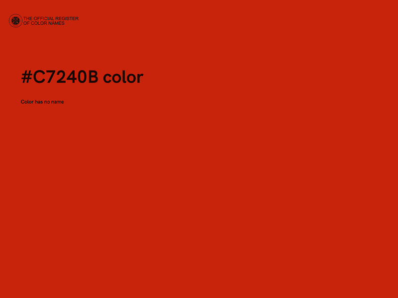 #C7240B color image