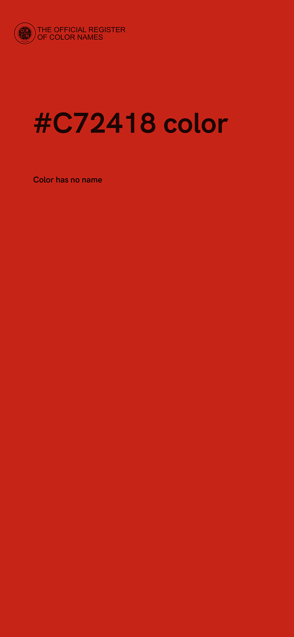 #C72418 color image