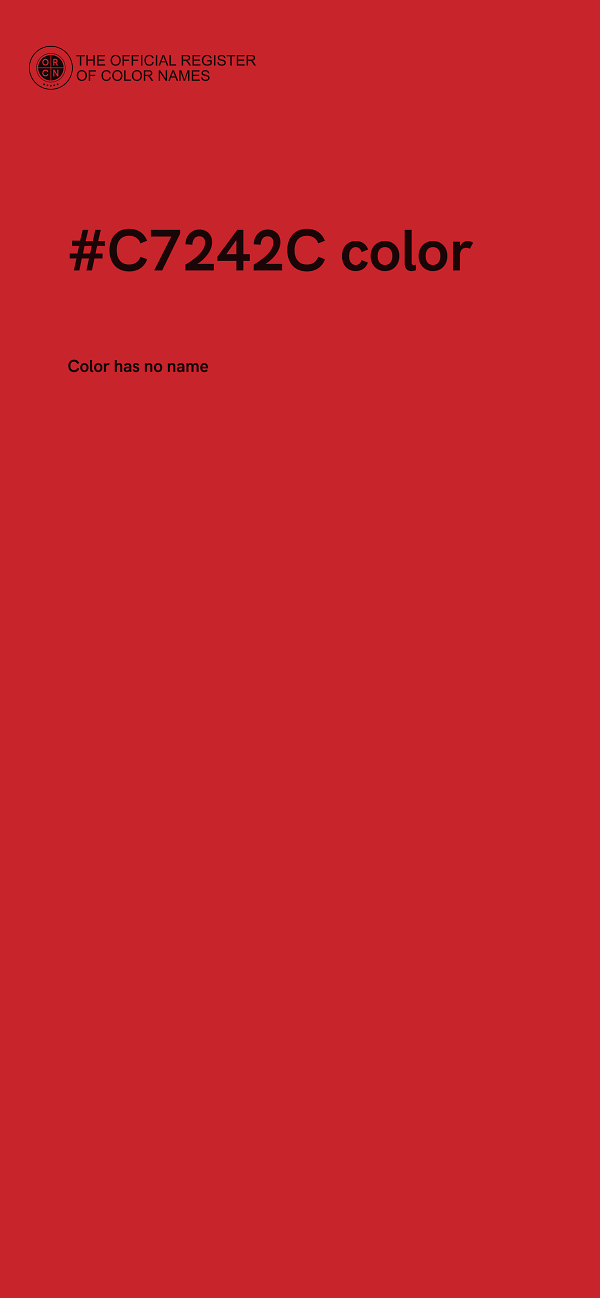 #C7242C color image