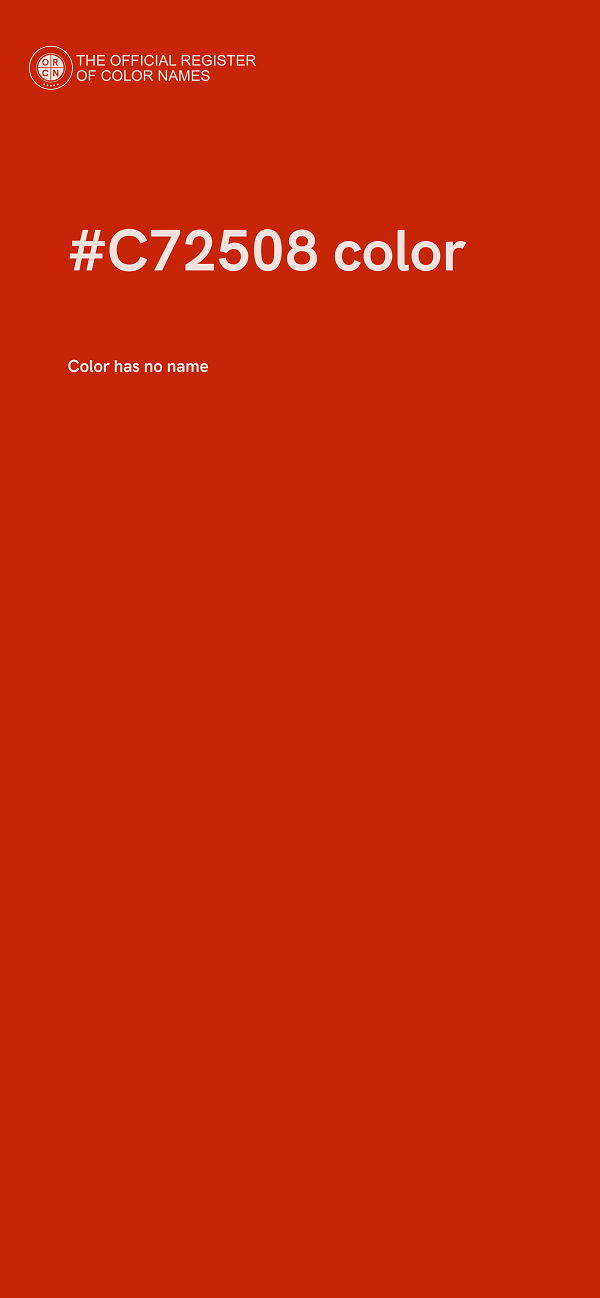 #C72508 color image