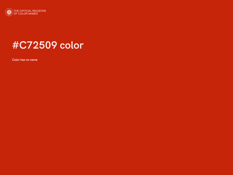 #C72509 color image