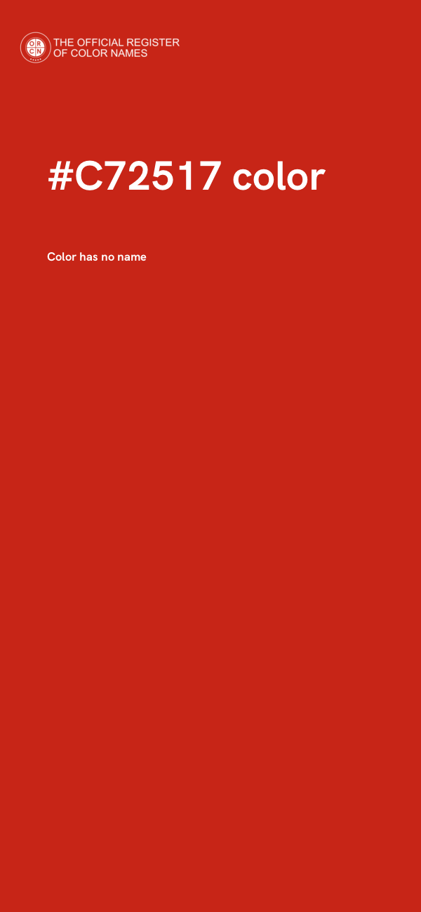 #C72517 color image