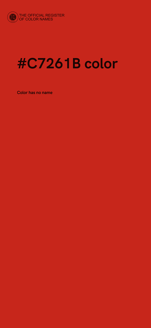 #C7261B color image