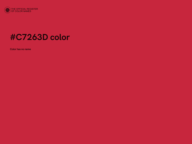 #C7263D color image