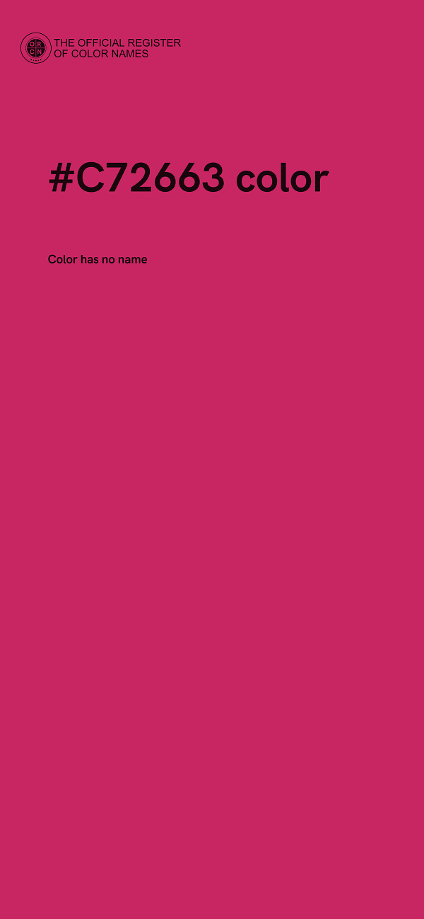 #C72663 color image