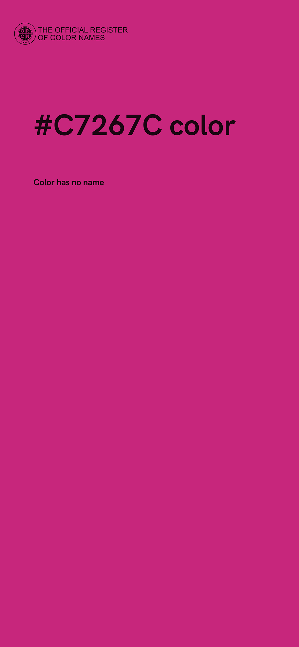 #C7267C color image
