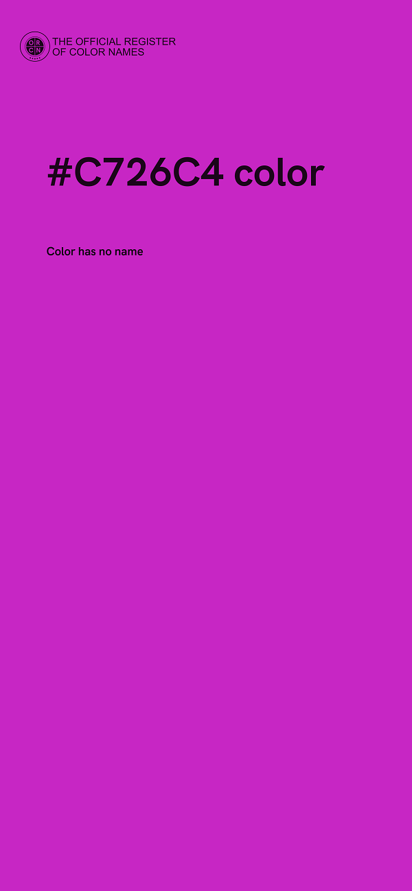 #C726C4 color image