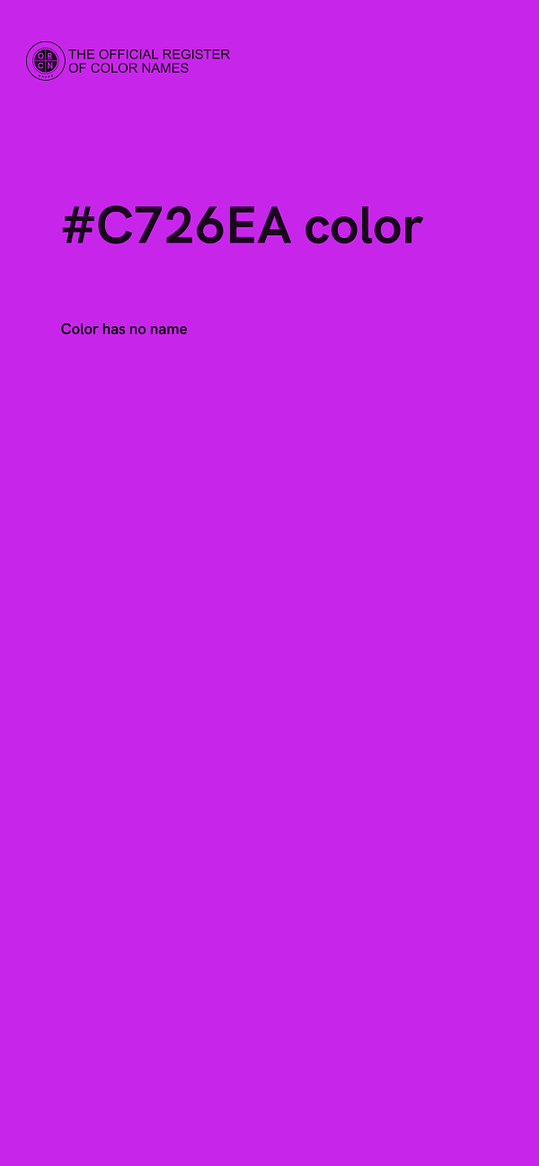 #C726EA color image