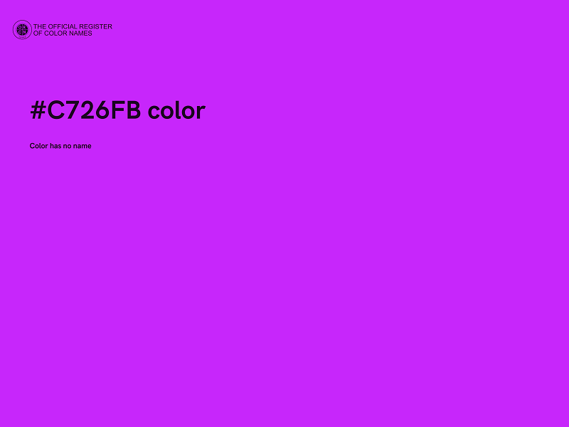 #C726FB color image