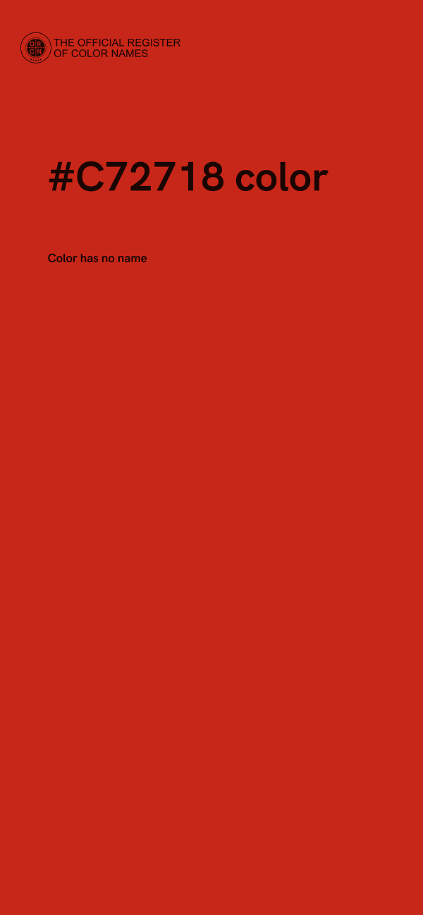 #C72718 color image