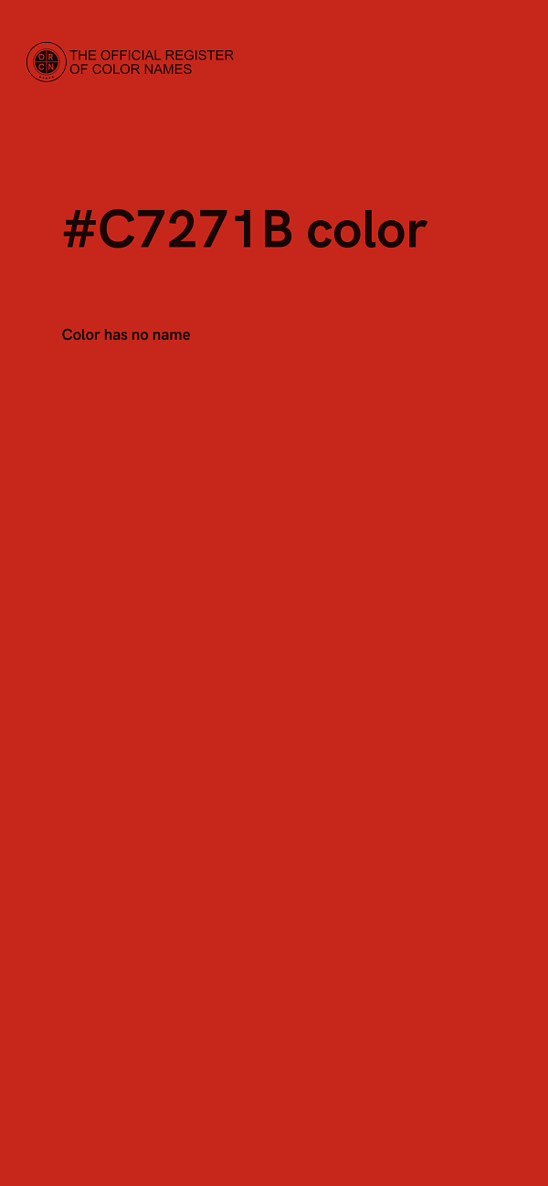 #C7271B color image