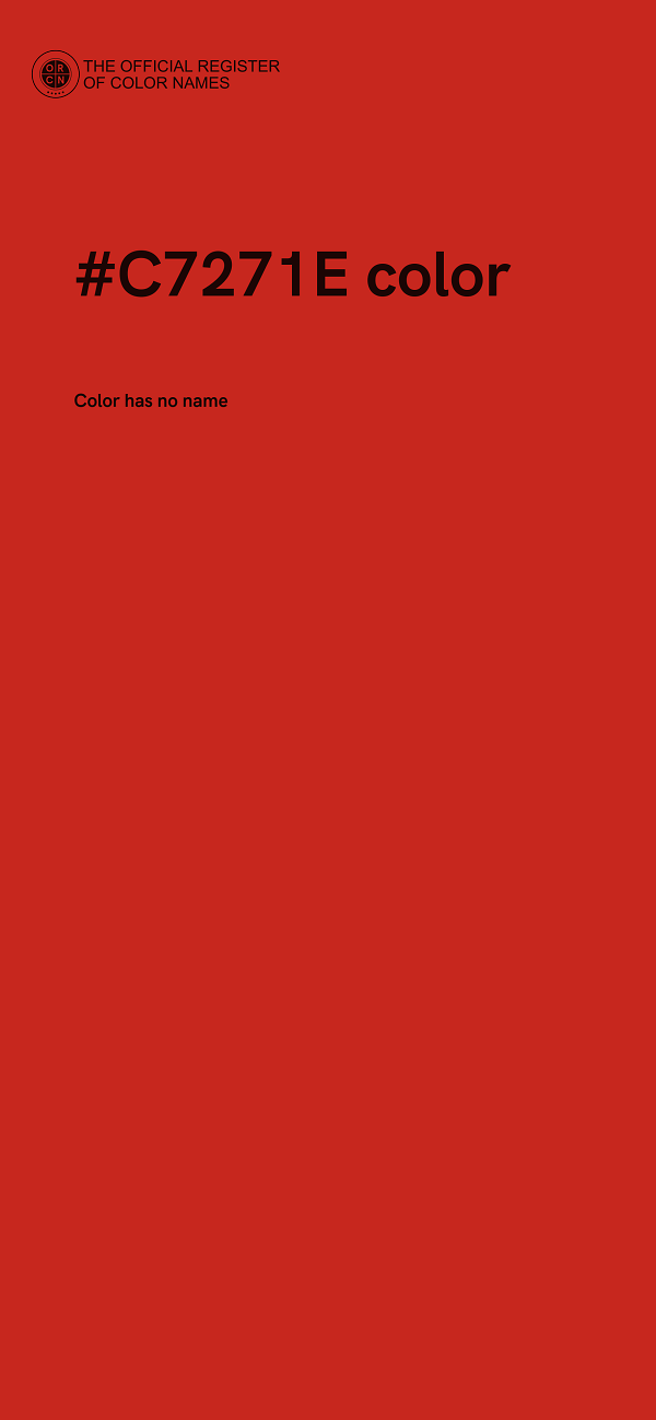#C7271E color image