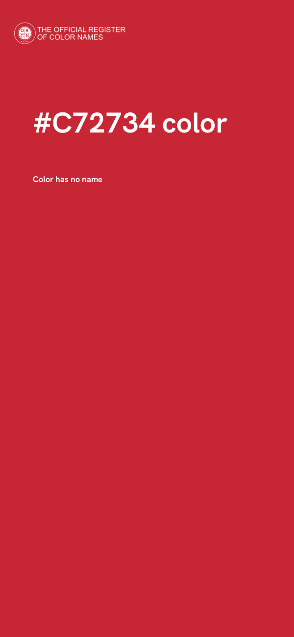 #C72734 color image