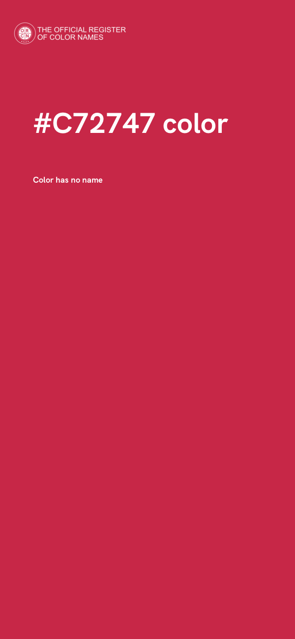 #C72747 color image