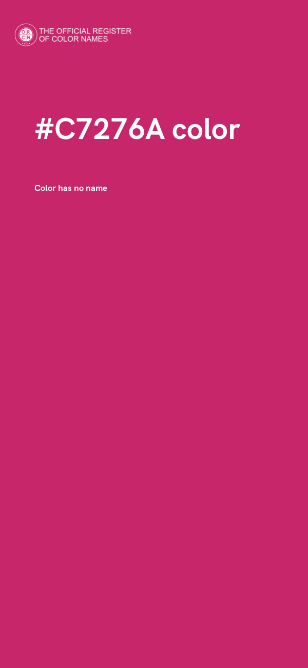 #C7276A color image