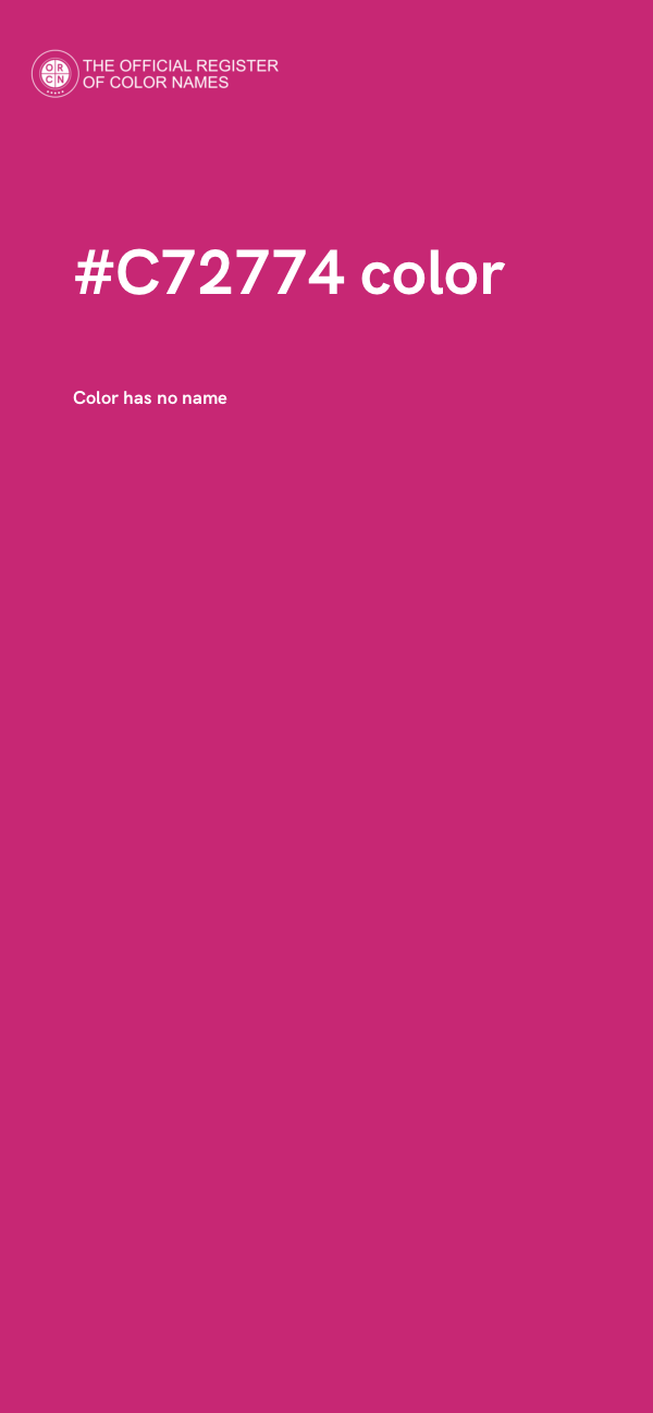 #C72774 color image