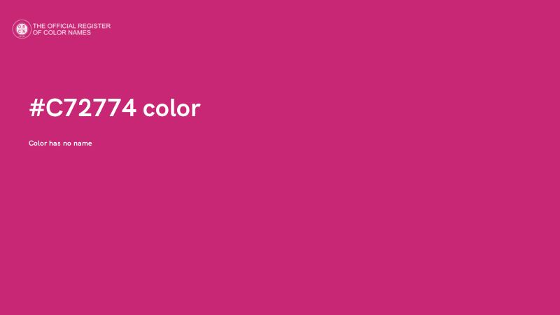 #C72774 color image