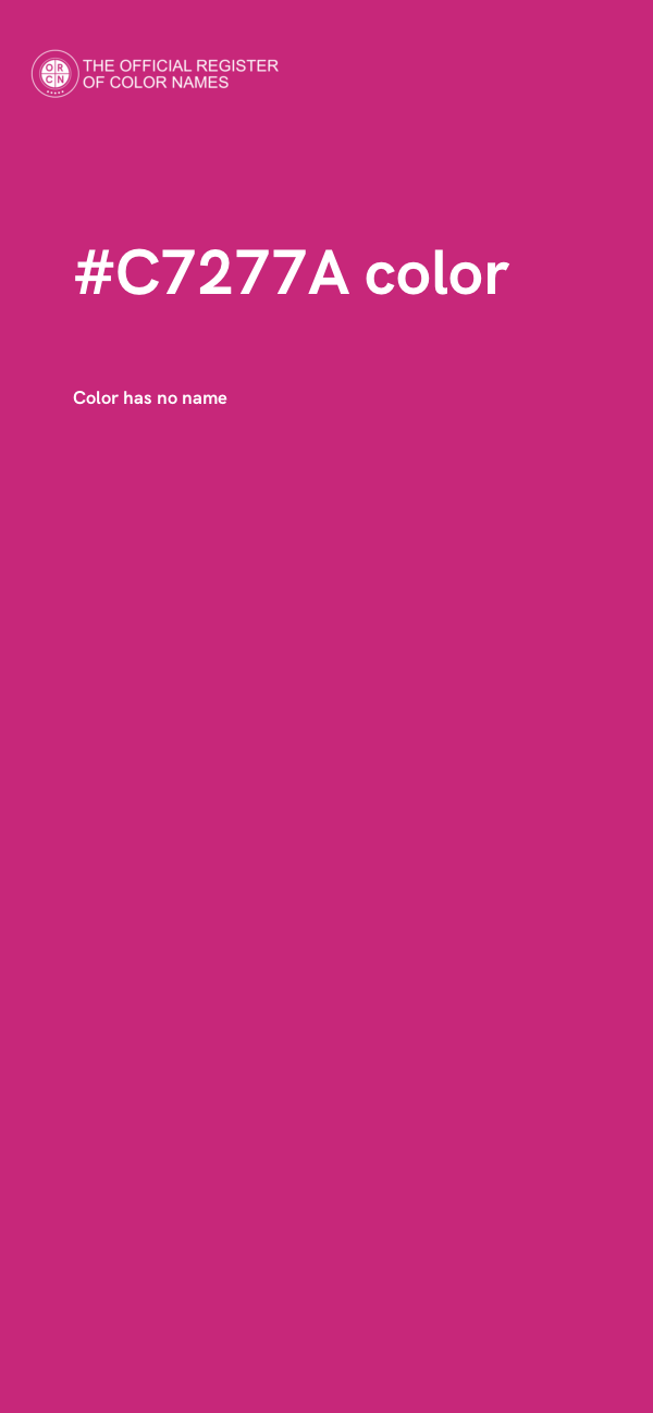 #C7277A color image