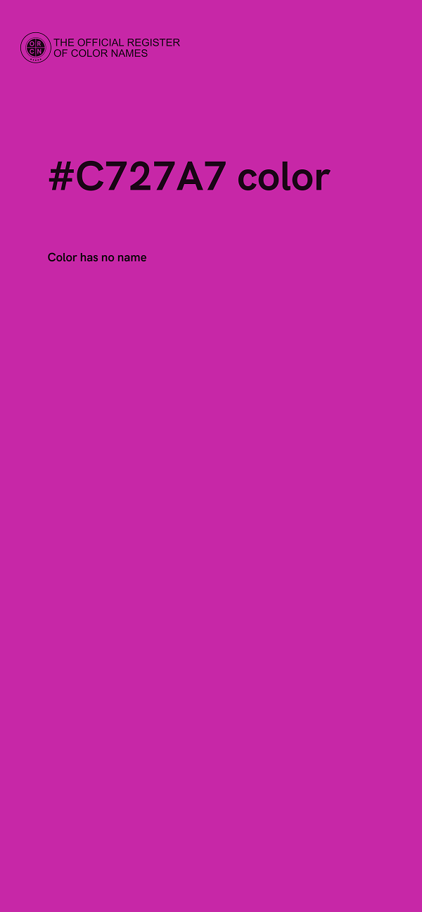 #C727A7 color image