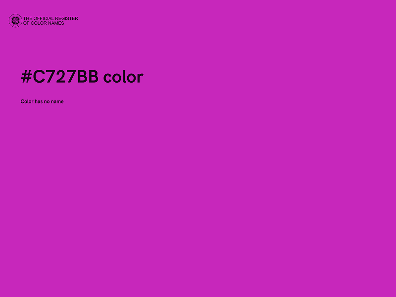 #C727BB color image