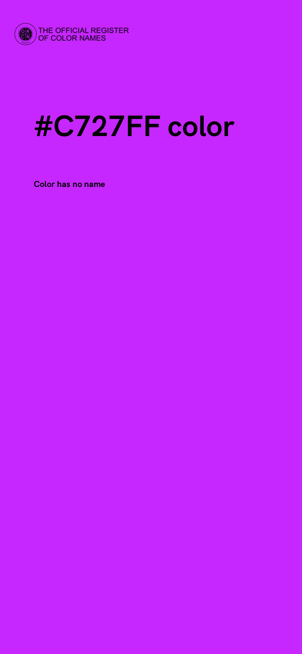 #C727FF color image