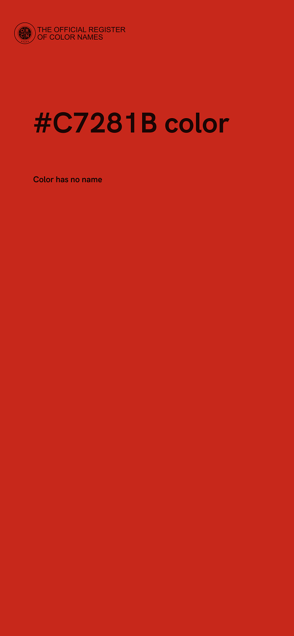 #C7281B color image