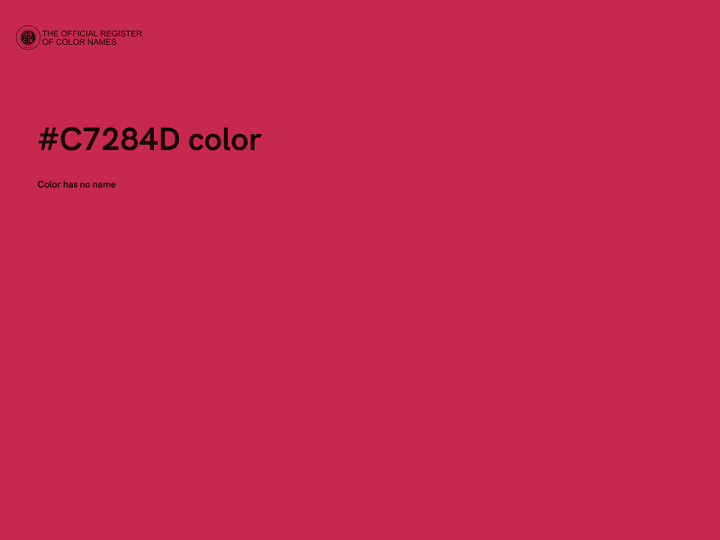 #C7284D color image