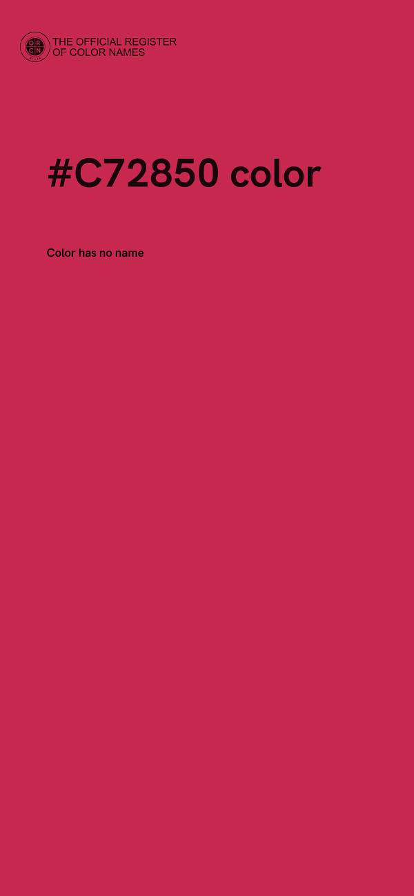 #C72850 color image