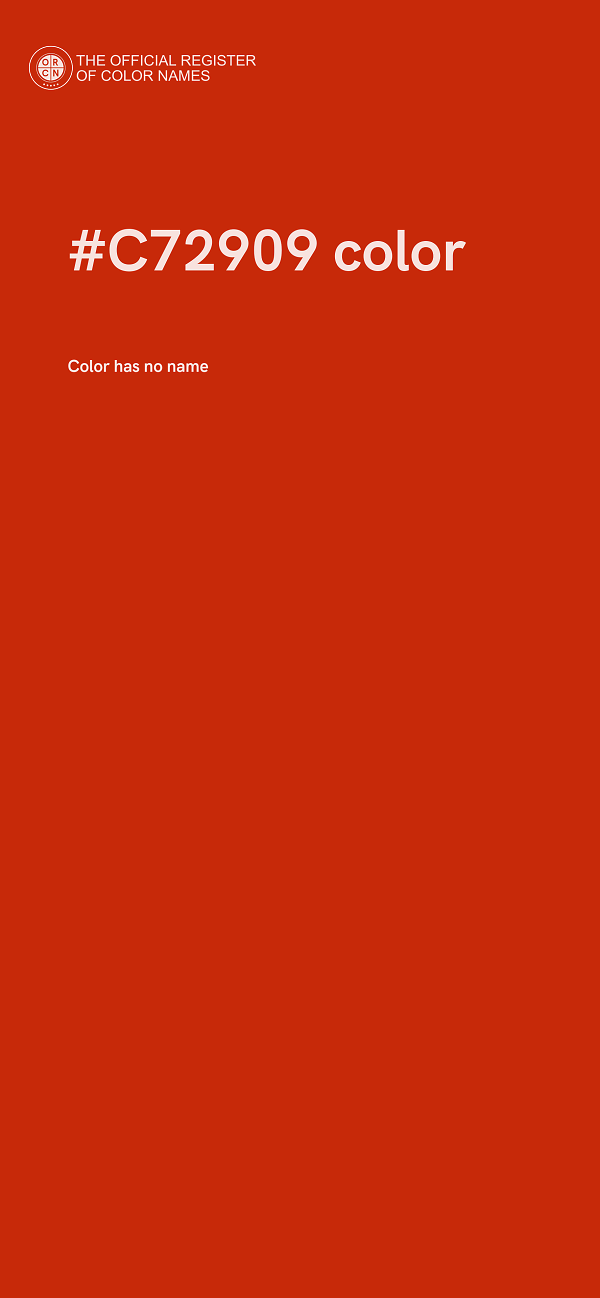 #C72909 color image